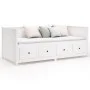 Sofá cama madera maciza de pino blanco 90x190 cm de , Camas y somieres - Ref: Foro24-820912, Precio: 411,18 €, Descuento: %