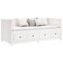 Schlafsofa aus massivem weißem Kiefernholz, 90 x 190 cm von , Betten und Lattenroste - Ref: Foro24-820912, Preis: 418,50 €, R...