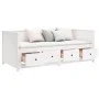 Sofá cama madera maciza de pino blanco 90x190 cm de , Camas y somieres - Ref: Foro24-820912, Precio: 411,18 €, Descuento: %