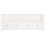 Sofá cama madera maciza de pino blanco 90x190 cm de , Camas y somieres - Ref: Foro24-820912, Precio: 411,18 €, Descuento: %