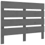 Cabecero de cama madera maciza de pino gris 100x3x80 cm de , Cabeceros y pies de cama - Ref: Foro24-821334, Precio: 41,87 €, ...