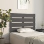 Bettkopfteil aus massivem grauem Kiefernholz, 100 x 3 x 80 cm von , Kopf- und Fußteile - Ref: Foro24-821334, Preis: 42,35 €, ...