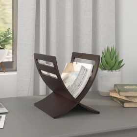 Brown freestanding wooden magazine rack by , Magazine racks - Ref: Foro24-241218, Price: 40,96 €, Discount: %