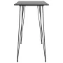 High table and bar stools 5 pieces black by , Furniture sets for kitchens and dining rooms - Ref: Foro24-3057381, Price: 365,...