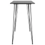 High table and bar stools 7 pieces black by , Furniture sets for kitchens and dining rooms - Ref: Foro24-3057395, Price: 534,...