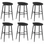 High table and bar stools 7 pieces black by , Furniture sets for kitchens and dining rooms - Ref: Foro24-3057395, Price: 534,...