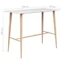High table and bar stools 5 pieces white by , Furniture sets for kitchens and dining rooms - Ref: Foro24-3057430, Price: 466,...