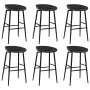 High table and bar stools 7 pieces black by , Furniture sets for kitchens and dining rooms - Ref: Foro24-3057479, Price: 576,...