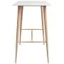 High table and bar stools 7 pieces white and gray by , Furniture sets for kitchens and dining rooms - Ref: Foro24-3057447, Pr...