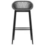 High table and bar stools 7 pieces white and gray by , Furniture sets for kitchens and dining rooms - Ref: Foro24-3057447, Pr...