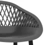 High table and bar stools 7 pieces white and gray by , Furniture sets for kitchens and dining rooms - Ref: Foro24-3057447, Pr...