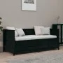 Sofá cama madera maciza de pino negro 75x190 cm de , Camas y somieres - Ref: Foro24-820920, Precio: 208,34 €, Descuento: %