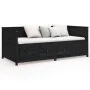 Sofá cama madera maciza de pino negro 75x190 cm de , Camas y somieres - Ref: Foro24-820920, Precio: 208,34 €, Descuento: %