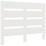 Bettkopfteil aus massivem weißem Kiefernholz, 100 x 3 x 80 cm von , Kopf- und Fußteile - Ref: Foro24-821333, Preis: 44,49 €, ...