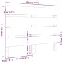 Bettkopfteil aus massivem weißem Kiefernholz, 100 x 3 x 80 cm von , Kopf- und Fußteile - Ref: Foro24-821333, Preis: 44,87 €, ...