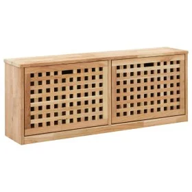 Solid walnut wood shoe bench 94x20x38 cm by , Shoe racks and shoe organizers - Ref: Foro24-247599, Price: 68,62 €, Discount: %