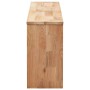 Solid walnut wood shoe bench 94x20x38 cm by , Shoe racks and shoe organizers - Ref: Foro24-247599, Price: 71,12 €, Discount: %