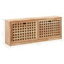 Solid walnut wood shoe bench 94x20x38 cm by , Shoe racks and shoe organizers - Ref: Foro24-247599, Price: 71,12 €, Discount: %