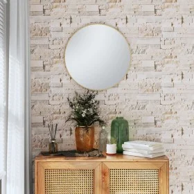 Gray and beige stone look 3D wall wallpaper by , Painted paper - Ref: Foro24-353392, Price: 12,84 €, Discount: %