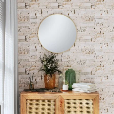 Gray and beige stone look 3D wall wallpaper by , Painted paper - Ref: Foro24-353392, Price: 12,84 €, Discount: %