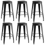 Hoher Tisch und Barhocker 7 Stück schwarz von , Möbelsets für Küchen und Esszimmer - Ref: Foro24-3057387, Preis: 726,68 €, Ra...
