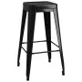 High table and bar stools 7 pieces black by , Furniture sets for kitchens and dining rooms - Ref: Foro24-3057387, Price: 674,...