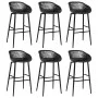 Hoher Tisch und Barhocker 7 Stück schwarz und weiß von , Möbelsets für Küchen und Esszimmer - Ref: Foro24-3057417, Preis: 638...