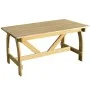 Mesa de jardín de madera de pino impregnada 150x74x75 cm de vidaXL, Mesas de jardín - Ref: Foro24-41962, Precio: 194,34 €, De...