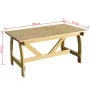 Mesa de jardín de madera de pino impregnada 150x74x75 cm de vidaXL, Mesas de jardín - Ref: Foro24-41962, Precio: 194,34 €, De...