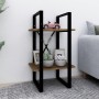 2-stöckiges Regal aus braunem Eichenholz, 40 x 30 x 70 cm von , Bücherregale und Regale - Ref: Foro24-821302, Preis: 34,38 €,...