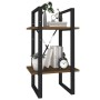 2-stöckiges Regal aus braunem Eichenholz, 40 x 30 x 70 cm von , Bücherregale und Regale - Ref: Foro24-821302, Preis: 34,38 €,...