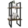 2-tier oak brown wood shelf 40x30x70 cm by , Bookcases and shelves - Ref: Foro24-821302, Price: 34,00 €, Discount: %