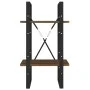 2-tier oak brown wood shelf 40x30x70 cm by , Bookcases and shelves - Ref: Foro24-821302, Price: 34,00 €, Discount: %
