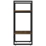 2-stöckiges Regal aus braunem Eichenholz, 40 x 30 x 70 cm von , Bücherregale und Regale - Ref: Foro24-821302, Preis: 34,38 €,...