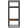 2-tier oak brown wood shelf 40x30x70 cm by , Bookcases and shelves - Ref: Foro24-821302, Price: 34,00 €, Discount: %