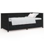 Schlafsofa aus massivem schwarzem Kiefernholz, 90 x 200 cm von , Betten und Lattenroste - Ref: Foro24-820905, Preis: 309,88 €...