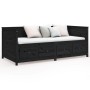 Schlafsofa aus massivem schwarzem Kiefernholz, 90 x 200 cm von , Betten und Lattenroste - Ref: Foro24-820905, Preis: 309,88 €...