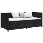 Schlafsofa aus massivem schwarzem Kiefernholz, 90 x 200 cm von , Betten und Lattenroste - Ref: Foro24-820905, Preis: 309,88 €...