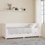Schlafsofa aus massivem weißem Kiefernholz, 80 x 200 cm von , Betten und Lattenroste - Ref: Foro24-820907, Preis: 324,12 €, R...