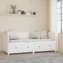 Schlafsofa aus massivem weißem Kiefernholz, 80 x 200 cm von , Betten und Lattenroste - Ref: Foro24-820907, Preis: 324,12 €, R...