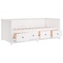 Solid white pine wood sofa bed 80x200 cm by , Beds and slatted bases - Ref: Foro24-820907, Price: 328,88 €, Discount: %