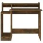Desk with LED engineered wood smoked oak 97x45x90 cm by , Desks - Ref: Foro24-820475, Price: 58,12 €, Discount: %