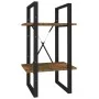 2-tier smoked oak plywood shelf 40x30x70 cm by , Bookcases and shelves - Ref: Foro24-821300, Price: 40,06 €, Discount: %