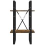 2-tier smoked oak plywood shelf 40x30x70 cm by , Bookcases and shelves - Ref: Foro24-821300, Price: 40,60 €, Discount: %