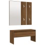 Flurmöbelset aus braunem Eichensperrholz von , Bänke für Hallen und Lager - Ref: Foro24-820480, Preis: 80,85 €, Rabatt: %