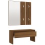 Flurmöbelset aus braunem Eichensperrholz von , Bänke für Hallen und Lager - Ref: Foro24-820480, Preis: 80,85 €, Rabatt: %