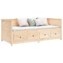 Sofá cama madera maciza de pino 90x190 cm de , Camas y somieres - Ref: Foro24-820911, Precio: 323,99 €, Descuento: %