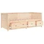 Sofá cama madera maciza de pino 90x190 cm de , Camas y somieres - Ref: Foro24-820911, Precio: 323,99 €, Descuento: %