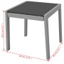 Sonnenliegen mit schwarzem Aluminiumtisch von vidaXL, Liegen - Ref: Foro24-42160, Preis: 184,50 €, Rabatt: %