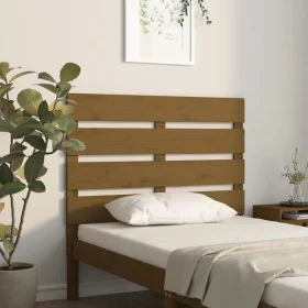 Kopfteil aus massivem honigbraunem Kiefernholz, 100 x 3 x 80 cm von , Kopf- und Fußteile - Ref: Foro24-821335, Preis: 50,84 €...